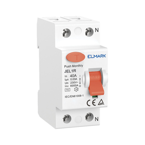 RESIDENTIAL TYPE RESIDUAL CURRENT DEVICE JEL1R 6kA 2P 40A/300mA