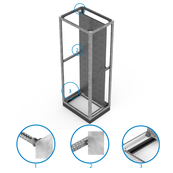 MPR- MOUNTING PLATE RAIL SET FOR 60CM DEPTH                                                                                                                                                                                                                    