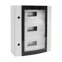 METAL DISTRIBUTION BOARD ELOX 68 MODULES TEMPERED GLASS,IP55                                                                                                                                                                                                   