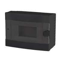 PLASTIC BOX FOR SURFACE MOUNTING 9 WAY, BLACK                                                                                                                                                                                                                  