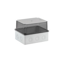 DISTRIBUTION BOX 80X120X120 TRANSPARENT LID, IP65                                                                                                                                                                                                              
