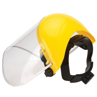 SAFETY FACE SHIELD WITH CLEAR VISOR, ADJUSTABLE