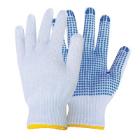 COTTON GLOVES WITH PVC DOTS SIZE 10