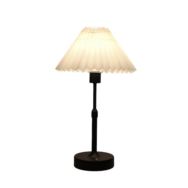 Dimmable LED Table Lamp 2700K Warm Light, Rechargeable, Black