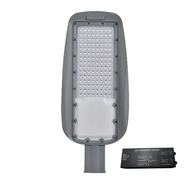 PRAGUE SMD APPARECCHIO DI ILLUMINAZIONE STRADALE LED 100W 5500K IP65+UNITÀ DI EMERGENZA