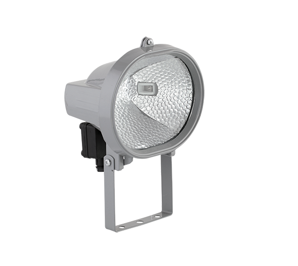 LED FARO, TIPO &quotALOGENO" CON LAMPADA LED J118 7.5W, GRIGIO