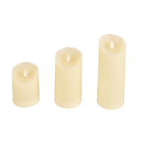 DECORATIVE CANDLE 2700K 100MM 3XAAA IVORY