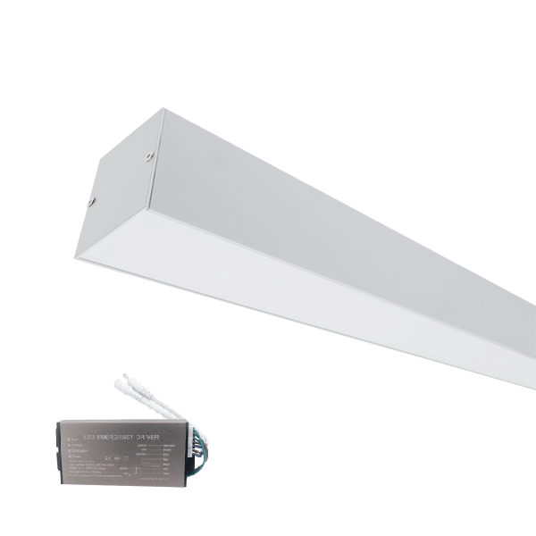 LED PROFILO PER MONTAGGIO A VISTA S77 24W 4000K 600MM BIANCO CON BLOCCO DI EMERGENZA