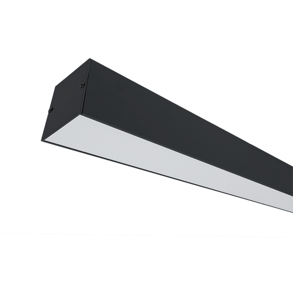 LED PROFILO DI MONTAGGIO APERTO S48 40W 4000K NERO