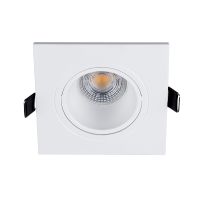 LED PLASTIC SQUARE SPOTLIGHT PAR 16 COB 7W 2700-3000K WHITE                                                                                                                                                                                                    