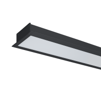 LED PROFILES RECESSED MOUNTING S77 64W 6500K 1500MM BLACK                                                                                                                                                                                                      