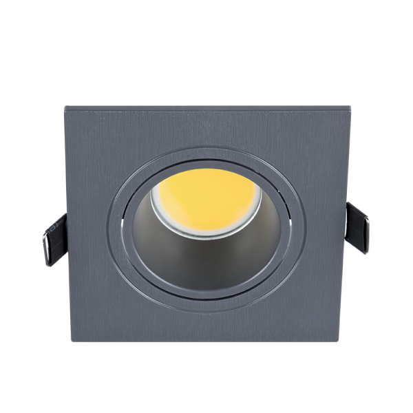 LED PLASTIC SQUARE SPOTLIGHT COB 7W 2700-3000K GRAPHITE                                                                                                                                                                                                        