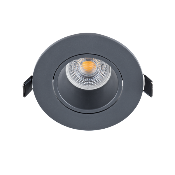 LED PLASTIC ROUND SPOTLIGHT PAR 16 COB 7W 2700-3000K GRAPHITE                                                                                                                                                                                                  