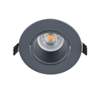 LED PLASTIC ROUND SPOTLIGHT PAR 16 COB 7W 4000-4300K GRAPHITE                                                                                                                                                                                                  