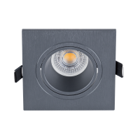 LED PLASTIC SQUARE SPOTLIGHT PAR 16 COB 7W 2700-3000K GRAPHITE                                                                                                                                                                                                 